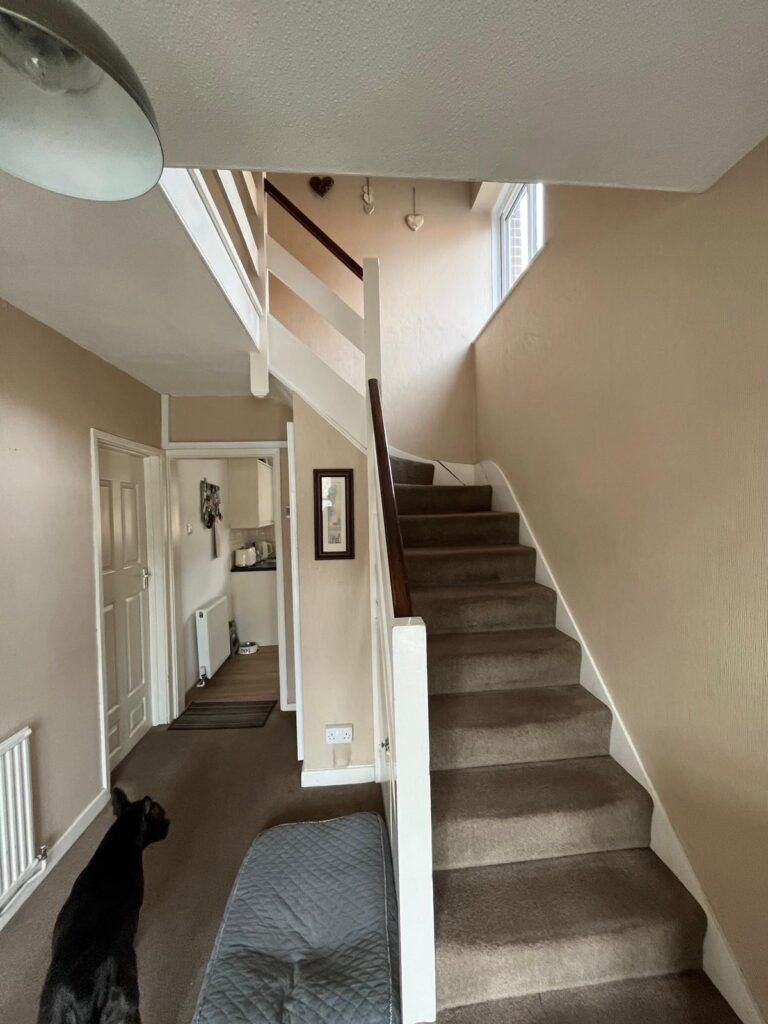 Stripping and redecorating entire hallway and landing in Bexley village downstairs - after